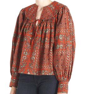 Ulla Johnson Satima Abstract Blouse